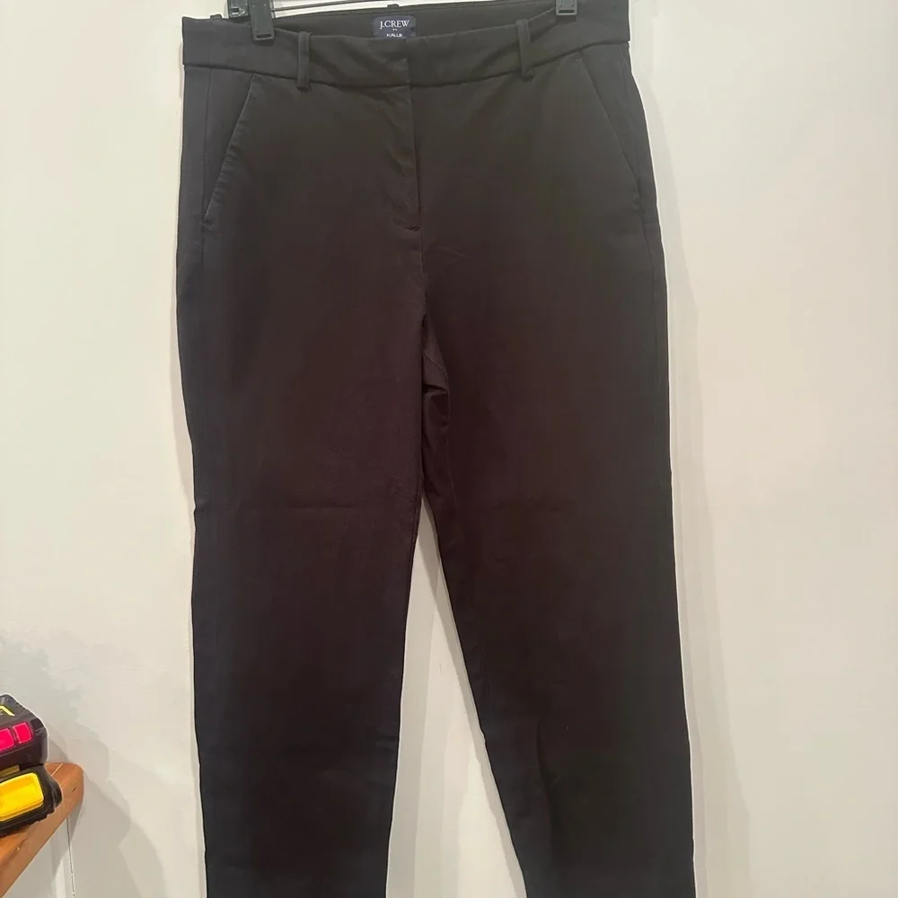 J. Crew Kallie Black Pants Sz 10P Cropped Career Preppy Office Versatile